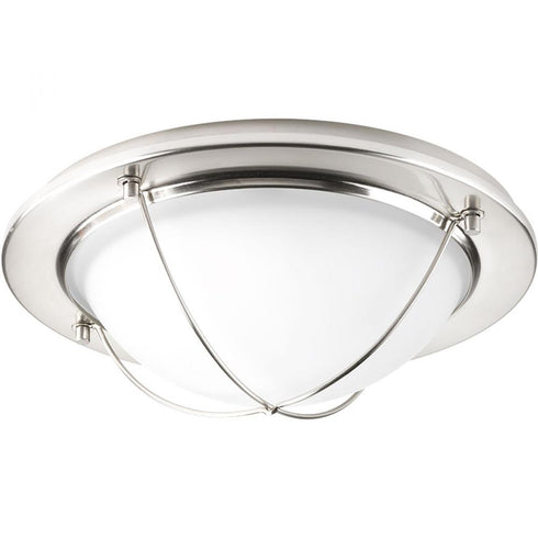 Progress Portal LED P3658 0930K9 1 17 Watt LED 3000K FLUSH MOUNT in Brushed Nickel Finish Model: P3658-0930K9