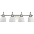 Progress Preston P300429 009 4 Light BATH in Brushed Nickel Finish Model: P300429-009