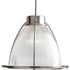Progress Prismatic Glass P5183 09 1 150 Watt MED STEM MNT PENDANT in Brushed Nickel Finish Model: P5183-09