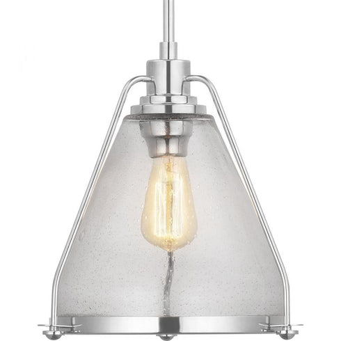 Progress Range P500135 009 1 60 Watt MED PENDANT in Brushed Nickel Finish Model: P500135-009