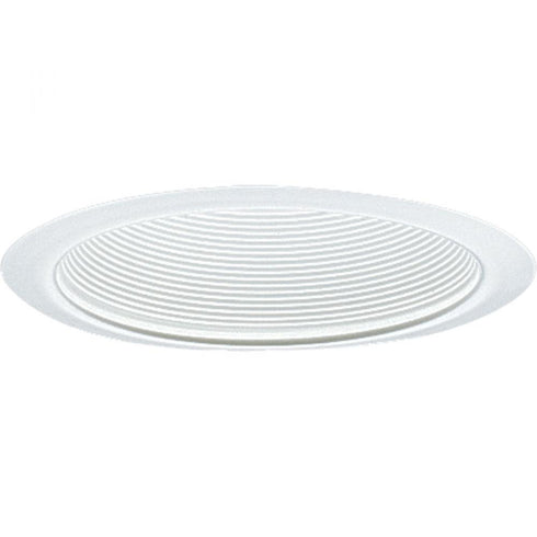 Progress Recessed - Trim 6 Inch Step Baffle Trim for 6 Inch Shallow Housing (P8 P186) in White Finish Model: P8063-28