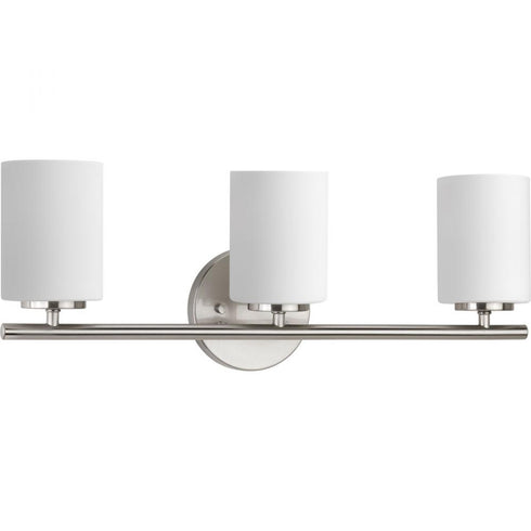 Progress Replay P2159 09 3 100 Watt MED BATH BRACKET in Brushed Nickel Finish Model: P2159-09