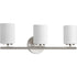 Progress Replay P2159 09 3 100 Watt MED BATH BRACKET in Brushed Nickel Finish Model: P2159-09