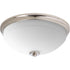 Progress Replay P3423 09 2 60 Watt MED FLUSH MOUNT in Brushed Nickel Finish Model: P3423-09