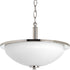 Progress Replay P3424 09 2 100 Watt MED SEMI FLUSH in Brushed Nickel Finish Model: P3424-09