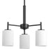 Progress Replay P4318 09 3 100 Watt MED CHANDELIER in Brushed Nickel Finish Model: P4318-09