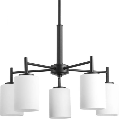 Progress Replay P4319 09 5 100 Watt MED CHANDELIER in Brushed Nickel Finish Model: P4319-09