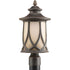 Progress Resort P6404 122 1 100 Watt MED POST LANTERN in Aged Copper Finish Model: P6404-122