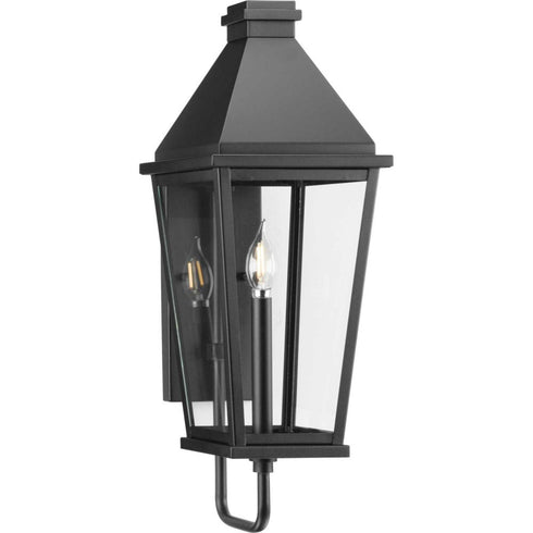Progress Richmond Hill P560345 031 1 Light WALL LANTERN in Textured Black Finish Model: P560345-031