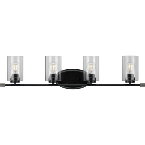 Progress Riley P300279 009 4 60 Watt MED BATH BRACKET in Brushed Nickel Finish Model: P300279-009