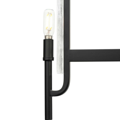 Progress Rivera Collection 5 Light in Matte Black Luxe Industrial Chandelier Model: P400363-31M
