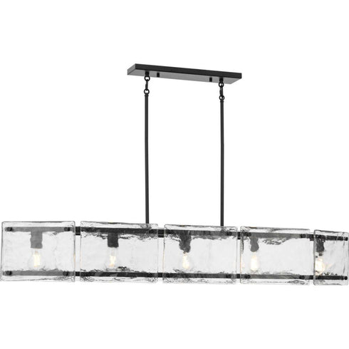 Progress Rivera Collection 5 Light in Matte Black Luxe Industrial Linear Light Model: P400356-31M