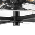 Progress Rivera Collection Four Light 13 in. in Matte Black Luxe Industrial Flush Mount Model: P350271-31M