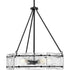Progress Rivera Collection Four Light in Matte Black Luxe Industrial Chandelier Model: P400354-31M