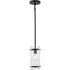 Progress Rivera Collection One Light in Matte Black Luxe Industrial Pendant Model: P500434-31M
