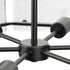 Progress Rivera Collection Six Light in Matte Black Luxe Industrial Chandelier Model: P400355-31M