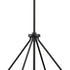 Progress Rivera Collection Six Light in Matte Black Luxe Industrial Chandelier Model: P400355-31M