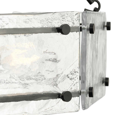 Progress Rivera Collection Six Light in Matte Black Luxe Industrial Chandelier Model: P400355-31M