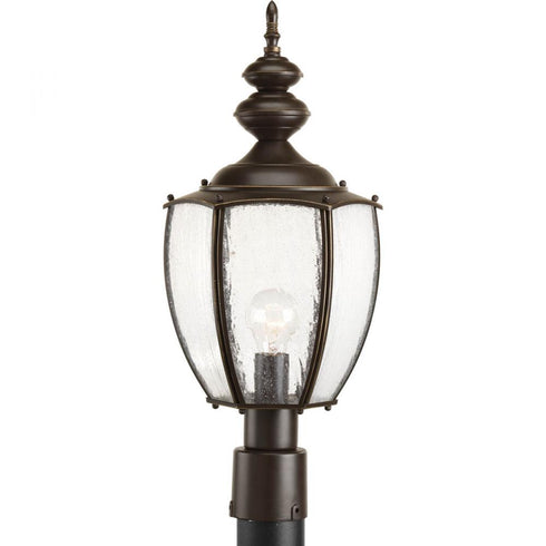 Progress Roman Coach P6417 20 1 100 Watt MED POST LANTERN in Antique Bronze Finish Model: P6417-20