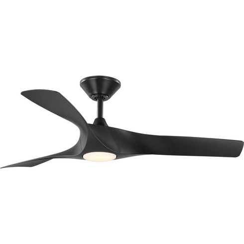 Progress Ryne P250060 028 30 52IN 3 Blade Ceiling Fan in Satin White Finish Model: P250060-028-30