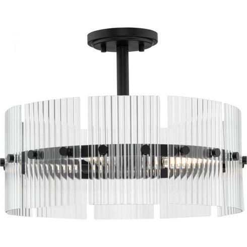 Progress Seville Collection Four Light in Soft Gold Contemporary Pendant Model: P500456-205
