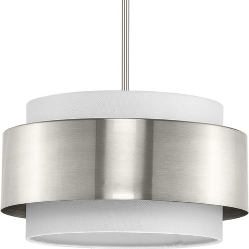 Progress Silva P500399 009 3 Light PENDANT in Brushed Nickel Finish Model: P500399-009
