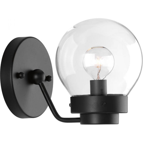 Progress Spatial P300112 031 1 60 Watt MED BATH BRACKET in Matte Black Finish Model: P300112-031