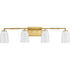 Progress Spenser Collection Four Light in Brushed Nickel Industrial Vanity Light Model: P300506-009