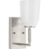 Progress Spenser Collection One Light in Brushed Nickel Industrial Vanity Light Model: P300503-009