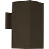 Progress Square P5643 20 1 250 Watt QPAR 38 OD WALL in Antique Bronze Finish Model: P5643-20