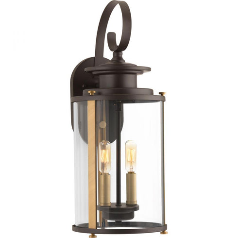Progress Squire P560037 020 2 60 Watt CAND WALL LANTERN in Antique Bronze Finish Model: P560037-020