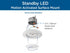 Progress Standby LED Standby Collection 7.75 in. White Surface Mount Motion Detection LED Light in Satin White Finish Model: P810041-028-30