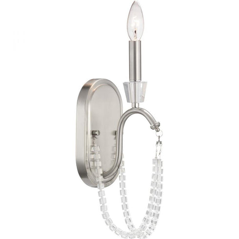 Progress Stratham Collection One Light Wall Bracket in Brushed Nickel Finish Model: P710053-009