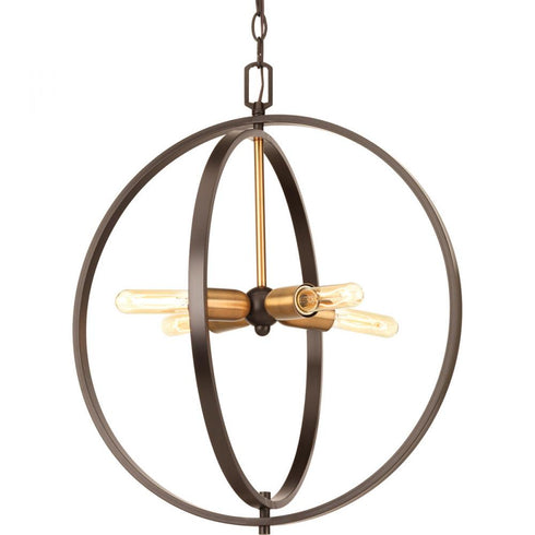 Progress Swing P5190 20 4 60 Watt MED PENDANT in Antique Bronze Finish Model: P5190-20