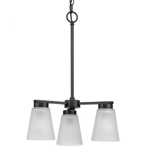 Progress Tanner Collection Three Light in Brushed Nickel Transitional Chandelier Model: P400400-009