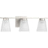 Progress Tanner Collection Three Light in Brushed Nickel Transitional Vanity Light Model: P300501-009