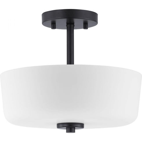 Progress Tobin P350137 009 2 100 Watt MED SEMI FLUSH CONV in Brushed Nickel Finish Model: P350137-009