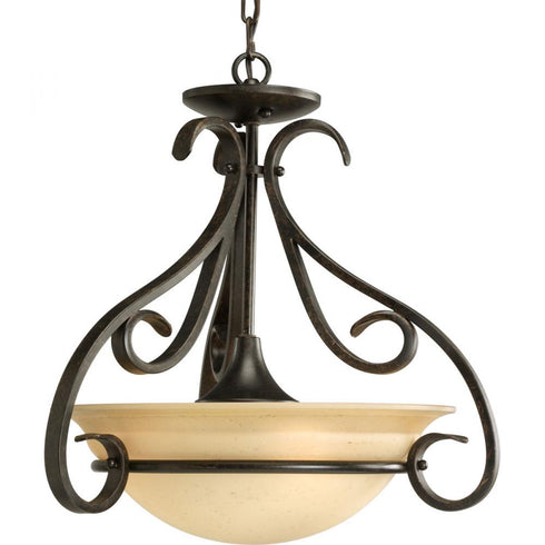 Progress Torino P3843 09 3 75 Watt CONVERTIBLE SEMI FLSH in Brushed Nickel Finish Model: P3843-09