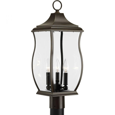Progress Township P5404 108 3 60 Watt CAND POST LANTERN in Oil Rubbed Bronze Finish Model: P5404-108