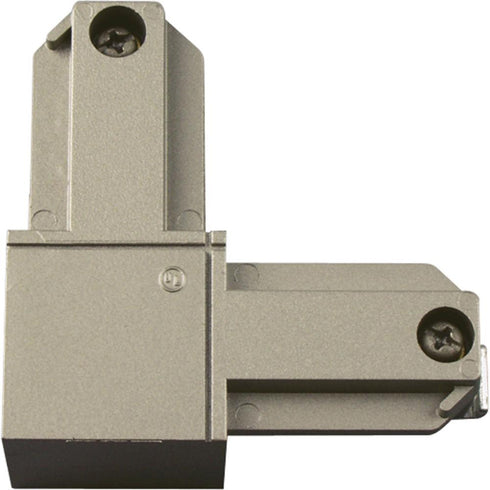 Progress Track Accessories Alpha Trak Outside Polarity Light Connector in Brushed Nickel Finish Model: P8721-9109