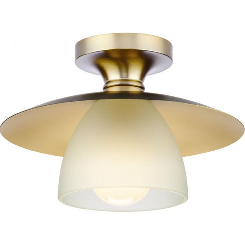 Progress Trimble P350233 009 1 Light SEMI FLUSH in Brushed Nickel Finish Model: P350233-009