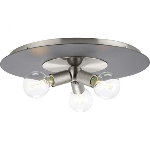 Progress Trimble P350248 009 3 Light FLUSHMT in Brushed Nickel Finish Model: P350248-009
