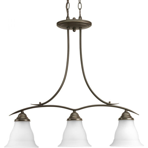 Progress Trinity 3 Light P4325 20 3 100 Watt MED CHAND in Antique Bronze Finish Model: P4325-20