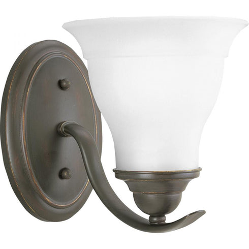 Progress Trinity P3190 09 BATH BRKT 1 100 Watt MED in Brushed Nickel Finish Model: P3190-09