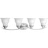 Progress Trinity P3193 09 BATH BRKT 4 100 Watt MED in Brushed Nickel Finish Model: P3193-09