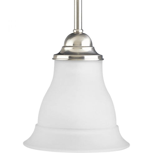 Progress Trinity P5096 09 PENDANT 1 100 Watt MED MINI in Brushed Nickel Finish Model: P5096-09
