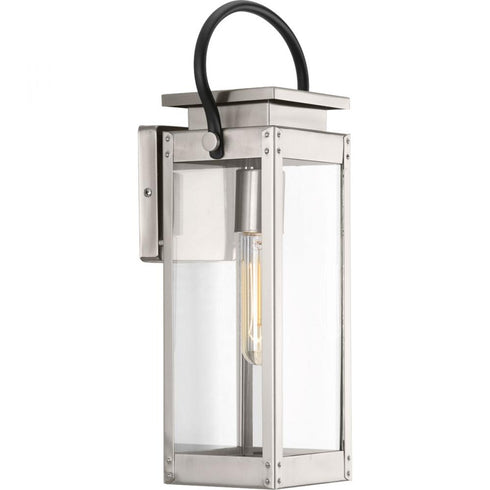 Progress Union Square P560004 135 1 100 Watt MED WALL LANTERN in Stainless Steel Finish Model: P560004-135