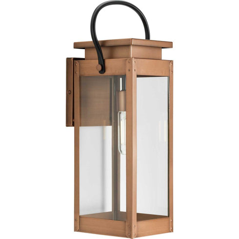 Progress Union Square P560006 169 1 Light WALL LANTERN in Antique Copper (Painted) Finish Model: P560006-169