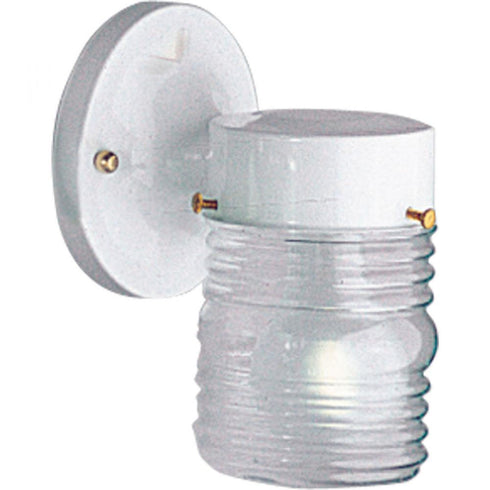 Progress Utility Lantern P5602 30 1 75 Watt MED WALL LANTERN in White Finish Model: P5602-30