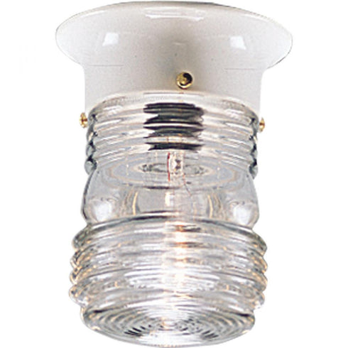 Progress Utility Lantern P5603 30 1 60 Watt MED CTC LANTERN in White Finish Model: P5603-30